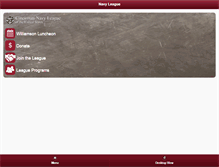 Tablet Screenshot of cincinnatinavyleague.com